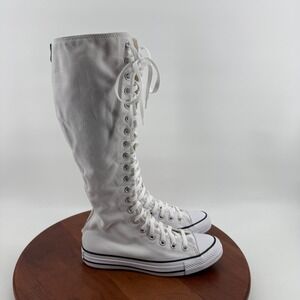 Converse Chuck Taylor All Star XX-Hi White Knee High Punk Boot Sneakers Women 8